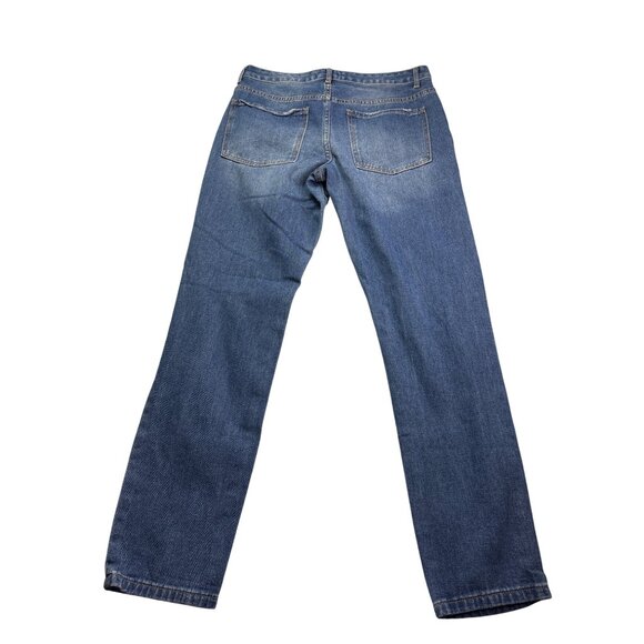 Forever 21 Womens Distressed Destroyed Boyfriend Fit Jeans Size 27 Blue Denim - Picture 4 of 5